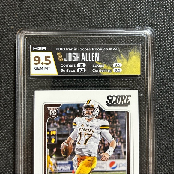 2018 Panini Score Josh Allen Rc Rookie Hga 9.5 Gem Mint Buffalo Bills🔥🔥🔥 - Picture 2 of 3